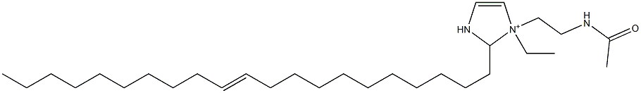 1-[2-(Acetylamino)ethyl]-1-ethyl-2-(11-henicosenyl)-4-imidazoline-1-ium 结构式