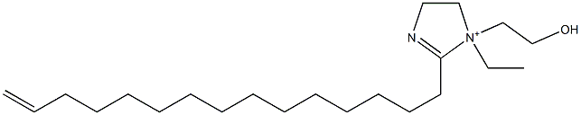 1-Ethyl-1-(2-hydroxyethyl)-2-(14-pentadecenyl)-2-imidazoline-1-ium 结构式