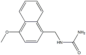 [(4-Methoxy-1-naphtyl)methyl]urea 结构式