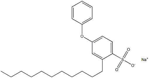 4-Phenoxy-2-undecylbenzenesulfonic acid sodium salt 结构式