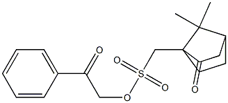 (7,7-Dimethyl-2-oxobicyclo[2.2.1]heptan-1-yl)methanesulfonic acid 2-oxo-2-phenylethyl ester 结构式