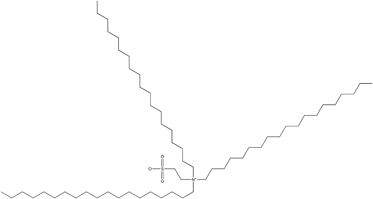 N,N-Dinonadecyl-N-(2-sulfonatoethyl)-1-nonadecanaminium 结构式