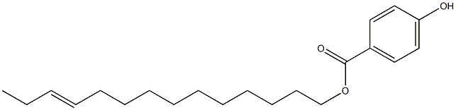 4-Hydroxybenzoic acid 11-tetradecenyl ester 结构式