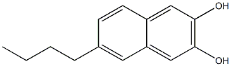 6-Butylnaphthalene-2,3-diol 结构式