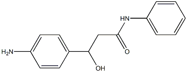 N-Phenyl-3-(4-aminophenyl)-3-hydroxypropanamide 结构式