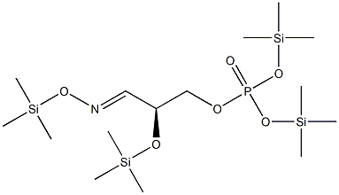 Phosphoric acid (S)-2-(trimethylsilyloxy)-3-(trimethylsilyloxyimino)propylbis(trimethylsilyl) ester 结构式