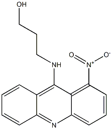 9-(3-Hydroxypropylamino)-1-nitroacridine 结构式