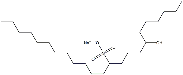 7-Hydroxytricosane-11-sulfonic acid sodium salt 结构式