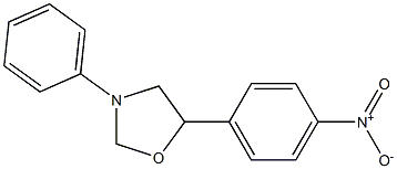 5-(4-Nitrophenyl)-3-phenyloxazolidine 结构式