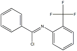 Chloro(phenyl)-N-(2-trifluoromethylphenyl)methanimine 结构式