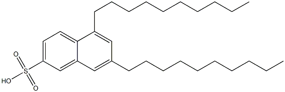 5,7-Didecyl-2-naphthalenesulfonic acid 结构式