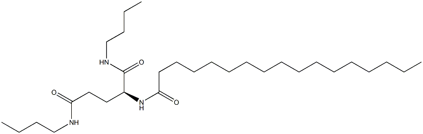N2-Heptadecanoyl-N1,N5-dibutylglutaminamide 结构式