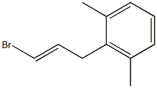 1-(3-Bromoallyl)-2,6-dimethylbenzene 结构式