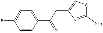 2-Amino-4-[(4-fluorophenyl)carbonylmethyl]thiazole 结构式