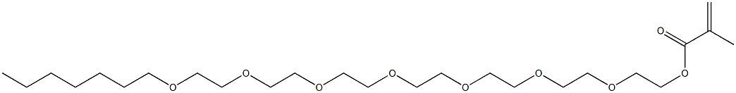 Methacrylic acid 2-[2-[2-[2-[2-[2-(2-heptyloxyethoxy)ethoxy]ethoxy]ethoxy]ethoxy]ethoxy]ethyl ester 结构式