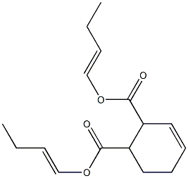 3-Cyclohexene-1,2-dicarboxylic acid bis(1-butenyl) ester 结构式