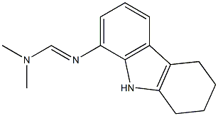 1-[[(Dimethylamino)methylene]amino]-5,6,7,8-tetrahydro-9H-carbazole 结构式