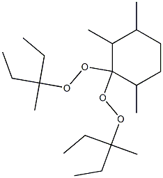 2,3,6-Trimethyl-1,1-bis(1-ethyl-1-methylpropylperoxy)cyclohexane 结构式