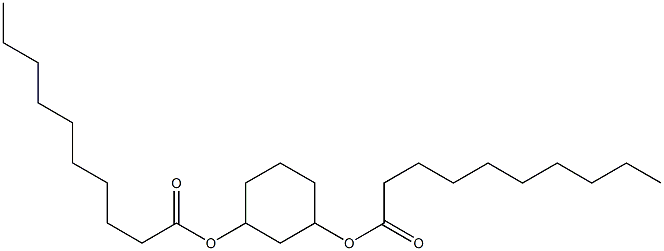 Didecanoic acid 1,3-cyclohexanediyl ester 结构式