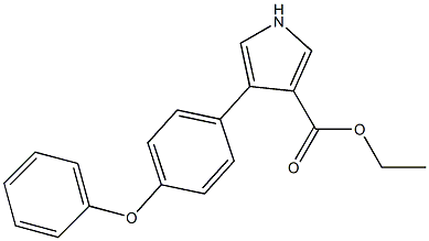 4-(4-PHENOXYPHENYL)-1H-PYRROLE-3-CARBOXYLIC ACID ETHYL ESTER 结构式