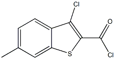 3-chloro-6-methyl-1-benzothiophene-2-carbonyl chloride 结构式