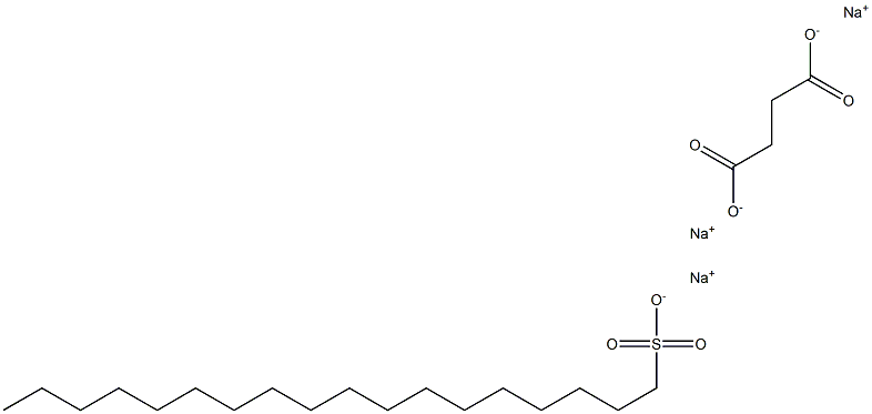 琥珀酸单十八酰胺磺酸钠盐 结构式