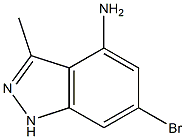 6-溴-3-甲基-1H-吲唑-4-胺 结构式