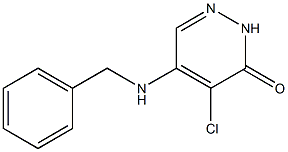 5-Benzylamino-4-chloro-2H-pyridazin-3-one 结构式