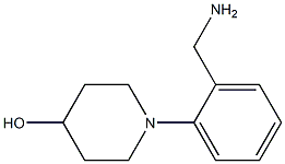 1-[2-(Aminomethyl)phenyl]-4-piperidinol 结构式