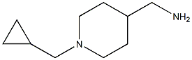 1-[1-(Cyclopropylmethyl)-4-piperidinyl]methanamine 结构式