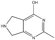 2-Methyl-6,7-dihydro-5H-pyrrolo-[3,4-d]pyrimidin-4-ol 结构式