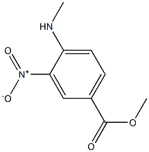 Methyl 4-(methylamino)-3-nitrobenzenecarboxylate 结构式