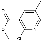 Methyl 2-chloro-5-methylnicotinate 结构式