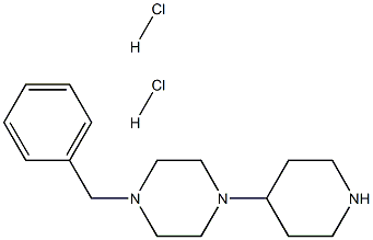 1-Benzyl-4-(4-piperidinyl)piperazinedihydrochloride 结构式