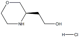 (R)-3-Hydroxyethylmorpholine hydrochloride 结构式