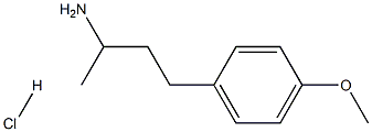 4-(4-甲氧基苯基)-2-丁胺盐酸盐 结构式