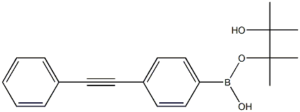 2-(4-苯基乙炔基)苯硼酸频哪酯 结构式