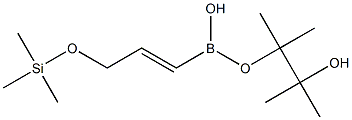 反-3-(三甲基硅氧烷)-1-丙烯基硼酸频哪醇酯 结构式