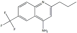 4-Amino-6-trifluoromethyl-2-propylquinoline 结构式