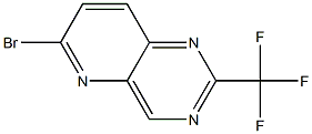 6-bromo-2-(trifluoromethyl)pyrido[3,2-d]pyrimidine 结构式