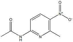 2-乙酰胺基-5-硝基-6-甲基吡啶 结构式