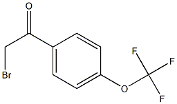 4-(三氟甲氧基)苯甲酰甲基溴 结构式