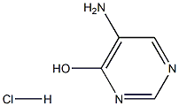 5-Aminopyrimidin-4-ol HCl 结构式