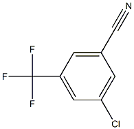 3-氯-5-三氟甲基苯腈 结构式