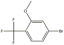 2-甲氧基-4-溴三氟甲苯 结构式