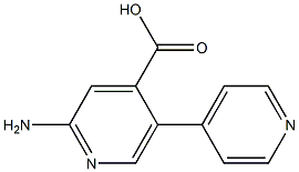 2-Amino-5-(pyridin-4-yl)isonicotinic acid 结构式