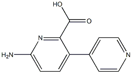 6-Amino-3-(pyridin-4-yl)picolinic acid 结构式