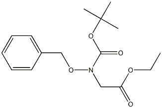 Ethyl 2-(benzyloxy(tert-Butoxycarbonyl)amino)acetate 结构式