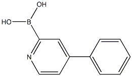 4-Phenylpyridine-2-boronic acid 结构式