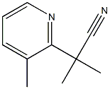 2-Methyl-2-(3-methylpyridin-2-yl)propanenitrile 结构式